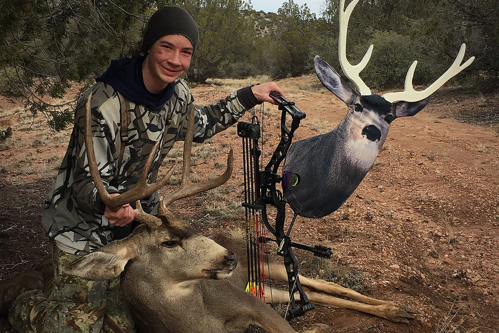 Hunting Rutting Desert Mule Deer with Heads Up Decoy